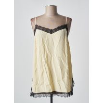 APOSTROPHE - Top jaune en soie - Femme - Taille 40 - Modz