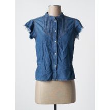 KAPORAL - Chemisier bleu en coton - Femme - Taille 34 - Modz
