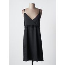 LIBERTO - Robe mi-longue noir en polyester - Femme - Taille 38 - Modz