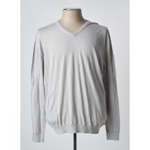 OLLYGAN - Pull gris en coton - Homme - Taille 4XL - Modz