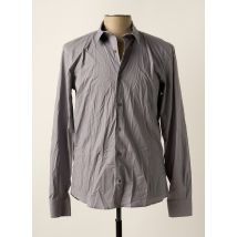 DAVID NAMAN - Chemise manches longues gris en coton - Homme - Taille XL - Modz