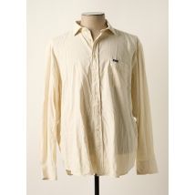 FACONNABLE - Chemise manches longues beige en coton - Homme - Taille 3XL - Modz