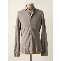 FACONNABLE - Chemise manches longues gris en coton - Homme - Taille XS - Modz