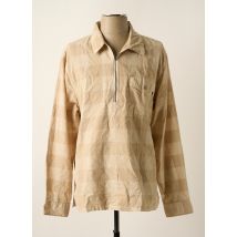 DOCKERS - Chemise manches longues beige en coton - Homme - Taille M - Modz