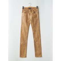 AZZARO - Pantalon slim beige en coton - Homme - Taille W28 - Modz