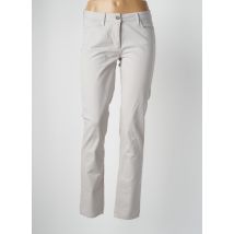 POLES - Pantalon slim gris en coton - Femme - Taille 36 - Modz