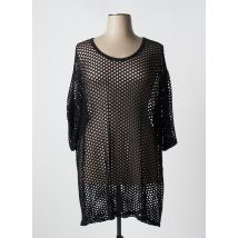 SEE YOU - Tunique manches courtes noir en viscose - Femme - Taille 48 - Modz