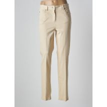 SEE YOU - Pantalon slim beige en coton - Femme - Taille 42 - Modz