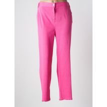 SEE YOU - Pantalon droit rose en coton - Femme - Taille 58 - Modz