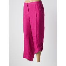 KJBRAND - Pantalon 7/8 rose en lin - Femme - Taille 54 - Modz