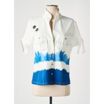 LESLIE - Chemisier blanc en polyester - Femme - Taille 38 - Modz