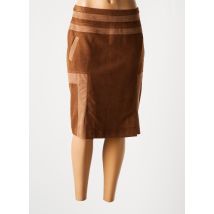 MERI & ESCA - Jupe mi-longue marron en polyester - Femme - Taille 44 - Modz