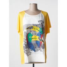 BAGORAZ - T-shirt jaune en lyocell - Femme - Taille 40 - Modz