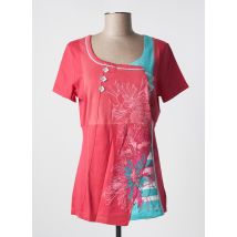 BAGORAZ - T-shirt rouge en coton - Femme - Taille 40 - Modz