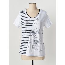 KALISSON - T-shirt bleu en coton - Femme - Taille 38 - Modz