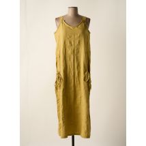EFFET MER - Robe mi-longue jaune en coton - Femme - Taille 40 - Modz