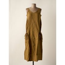 EFFET MER - Robe mi-longue marron en coton - Femme - Taille 38 - Modz