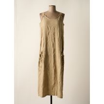 EFFET MER - Robe longue beige en coton - Femme - Taille 40 - Modz