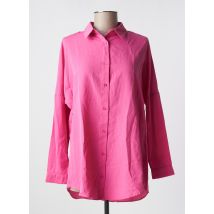 BIG DART - Tunique manches longues rose en coton - Femme - Taille 36 - Modz