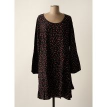 TEHANA - Robe mi-longue noir en viscose - Femme - Taille 38 - Modz