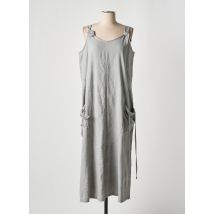 EFFET MER - Robe longue gris en coton - Femme - Taille 40 - Modz