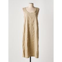 EFFET MER - Robe mi-longue marron en coton - Femme - Taille 38 - Modz