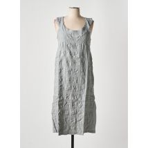EFFET MER - Robe mi-longue gris en coton - Femme - Taille 38 - Modz