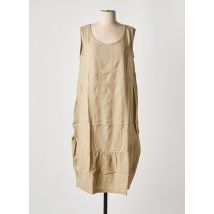 EFFET MER - Robe mi-longue marron en coton - Femme - Taille 38 - Modz