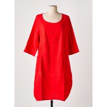 EFFET MER - Robe mi-longue rouge en coton - Femme - Taille 38 - Modz
