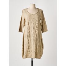 EFFET MER - Robe mi-longue beige en coton - Femme - Taille 36 - Modz