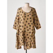 TEHANA - Tunique manches longues beige en lin - Femme - Taille 38 - Modz