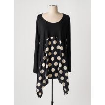 TEHANA - Tunique manches longues noir en coton - Femme - Taille 40 - Modz