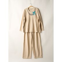 BISBIGLI - Pyjama beige en coton - Femme - Taille 48 - Modz