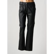 PAUSE CAFE - Pantalon slim noir en coton - Femme - Taille 40 - Modz