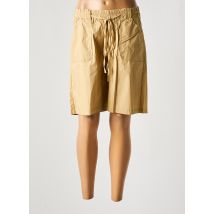 GRIFFON - Bermuda beige en coton - Femme - Taille 38 - Modz