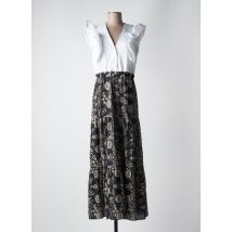 ANGELA DAVIS - Robe longue noir en coton - Femme - Taille 38 - Modz