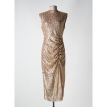 ANGELA DAVIS - Robe longue or en polyester - Femme - Taille 36 - Modz