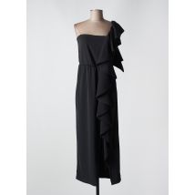 ANGELA DAVIS - Robe longue noir en polyester - Femme - Taille 38 - Modz