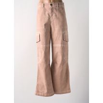 ANGELA DAVIS - Pantalon cargo rose en coton - Femme - Taille 38 - Modz