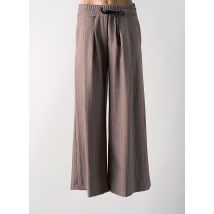 KING KONG - Pantalon flare marron en polyester - Femme - Taille 36 - Modz