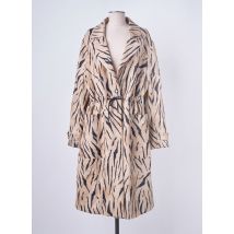 CARLA MONTANARINI - Manteau long beige en viscose - Femme - Taille 44 - Modz