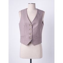 ANGELA DAVIS - Gilet sans manche beige en polyester - Femme - Taille 40 - Modz