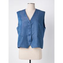 AN' GE - Gilet sans manche bleu en polyester - Femme - Taille 40 - Modz