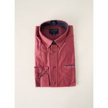 J.T ASCOTT - Chemise manches longues rouge en coton - Homme - Taille M - Modz