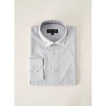 LOUIS VICTOR - Chemise manches longues bleu en coton - Homme - Taille S - Modz