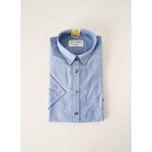 J.T ASCOTT - Chemisier bleu en coton - Femme - Taille 36 - Modz