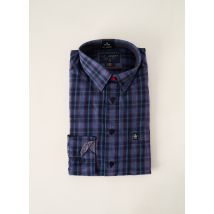 J.T ASCOTT - Chemise manches longues bleu en coton - Homme - Taille S - Modz