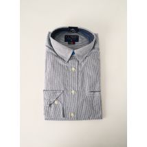 J.T ASCOTT - Chemise manches longues bleu en coton - Homme - Taille M - Modz