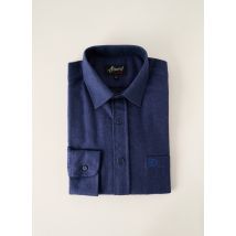 ARMORIAL - Chemise manches longues bleu en coton - Homme - Taille L - Modz
