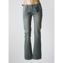 IDOLS MAGAZINES - Jeans coupe droite bleu en coton - Femme - Taille 36 - Modz